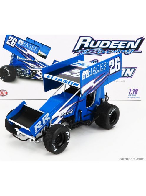 Acme-Models - Ford Usa Team Rudeen Racing N 26 Sprint Car Season 2021 R.Hager Blue