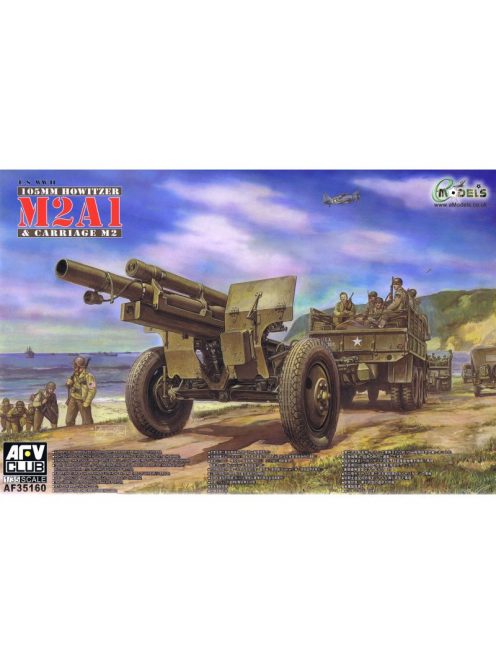 Afv-Club - 105mm HOWITZER M2A1 Carriage M2