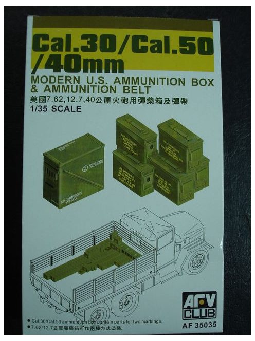 Afv-Club - CAL.30/ CAL.50/ 40 mm AMMO BOXES