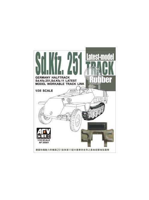 Afv-Club - SdKfz251 Workable Rubber Pad Tracks