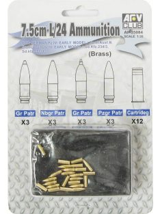 Afv-Club - 7,5 cm KwK L/24 AMMO (BRASS)