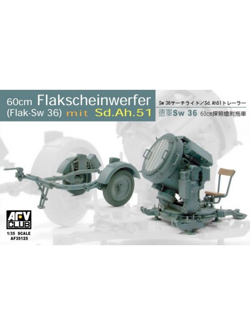 Afv-Club - Sw-36 60cm Searchlight with SD.AH.51 Trailer