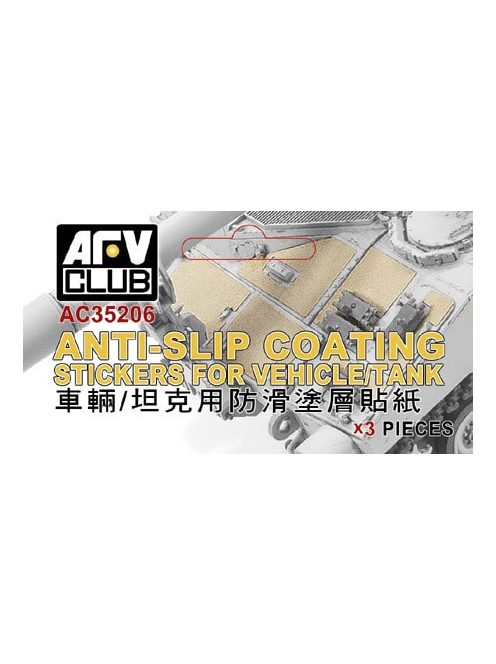 Afv-Club - Anti Slip Coating Stickers For Vehicle Tank