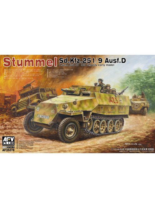 Afv-Club - Stummel SdKfz 251/9 Ausf.D 7,5cm KWK37