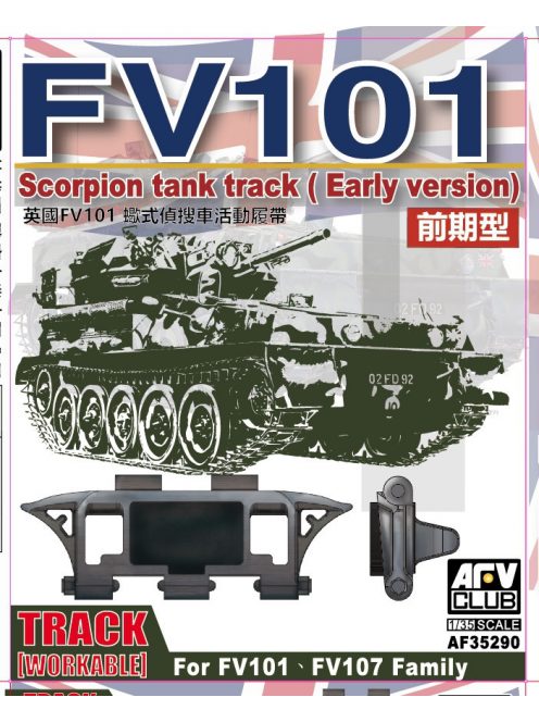 Afv-Club - Scorpion/scimitar CVR Family Workable tr track (early type)