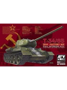   Afv-Club - T34/85 1944 Factory 183 w trans transparent turret