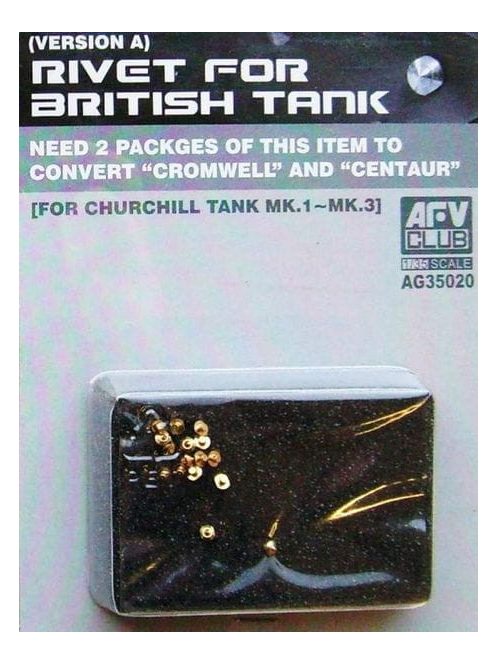 AFV-Club - Rivets for british Tank Churchill Mk.1-3 (A Type)