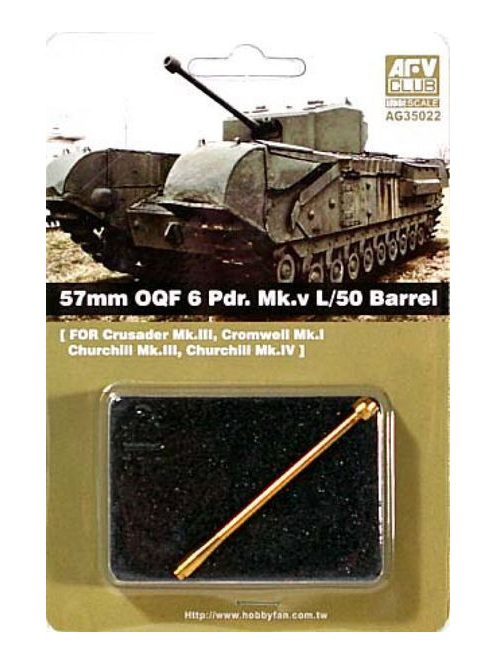 Afv-Club - 57mm Oqf 6 Pdr MkV L/50 Barrel