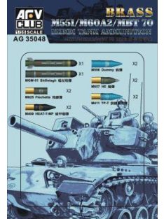 Afv-Club - M551/M60A2/MBT 70 152mm Ammunition Brass