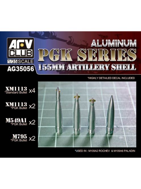 AFV-Club - 155MM ARTILLERY SHELL PGK SERIES