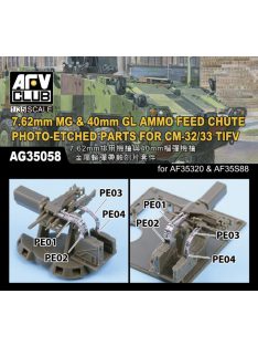   AFV-Club - 7.62mm MG & 40mm GL AMMO FEED CHUTE PE for CM-32/33 TIFV