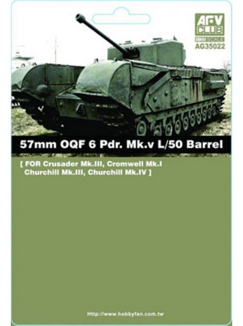 Afv-Club - 57mm OQF 6 Prd. Mk.V L/50 Barrel