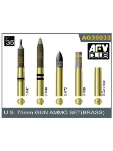 Afv-Club - 75mm gun ammo brass set