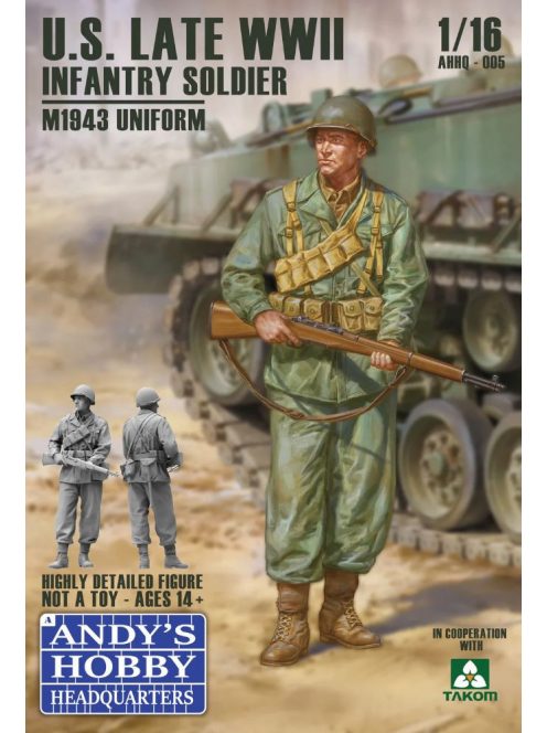 Andys HHQ - US Late WWII Infantry Soldier M1943 Uniform (1:16)