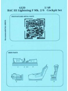 Aires - Lightning F Mk. 2/6 Cockpit Set für Airfix Bausatz