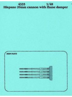Aires - Hispano 20mm cannons with flame damper