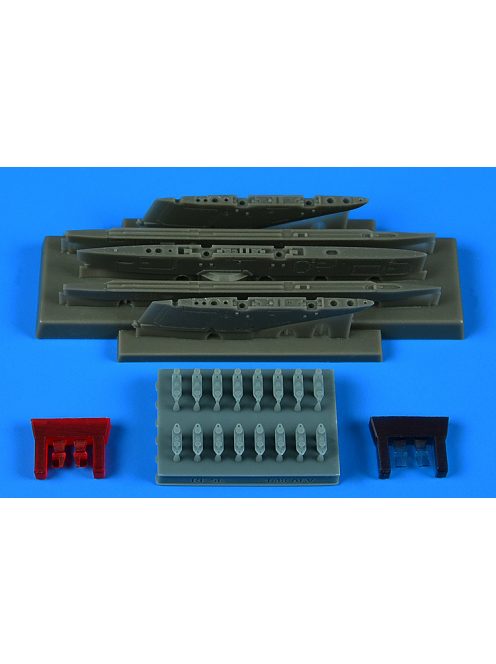 Aires - 1/48 RF-5E Tiger II pylons & missile launchers for AFV CLUB kit