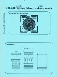 Aires - F-16A, B Schubdüsen für Hasegawa Bausatz