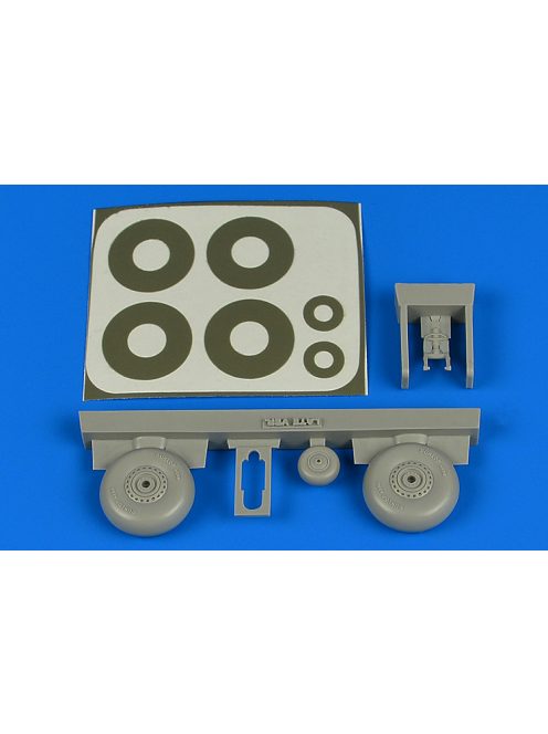 Aires - Wellington wheels & paint masks (late) for Airfix