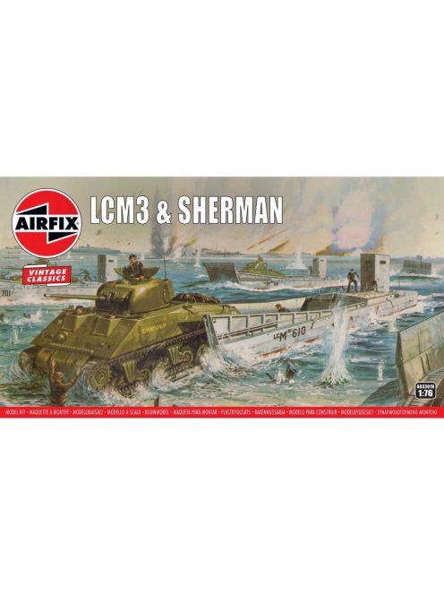 Airfix - Lcm3 & Sherman Tank