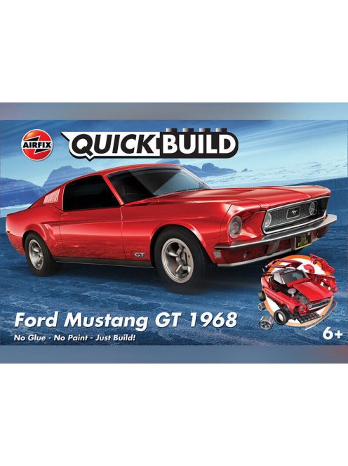 Airfix - QUICKBUILD Ford Mustang GT 1968 - Snap Fit