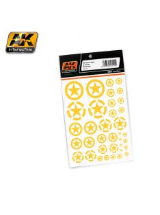 AK Interactive - Us Yellow Stars In Circles All Scales