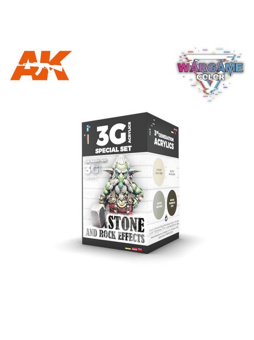 AK Interactive - Wargame Color Set Stone And Rock