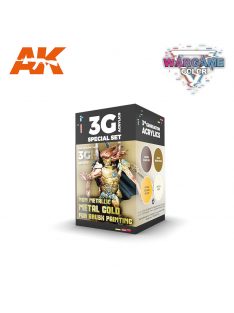 AK Interactive - Wargame Color Set Non Metallic Metal