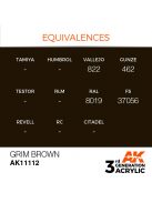 AK Interactive - Grim Brown 17ml