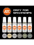 AK Interactive - Grey For Spaceships Set