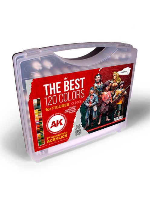 AK Interactive - 3G PLASTIC BRIEFCASE 120 FIGURE COLORS