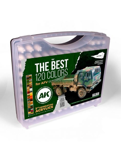 AK Interactive - 3G PLASTIC BRIEFCASE 120 AFV COLORS