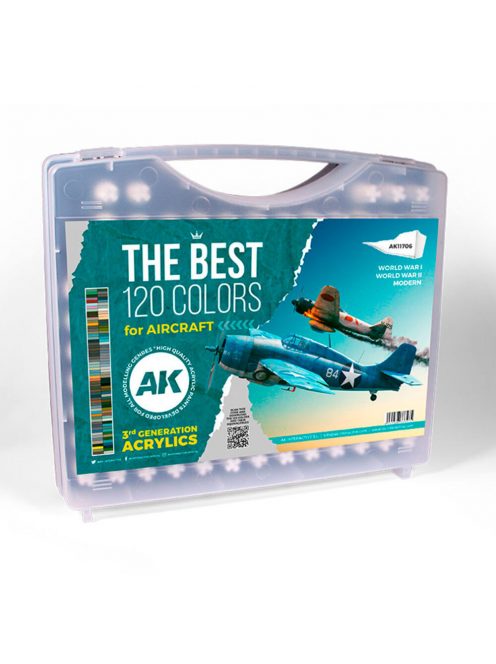 AK Interactive - 3G PLASTIC BRIEFCASE 120 AIRCRAFT COLORS