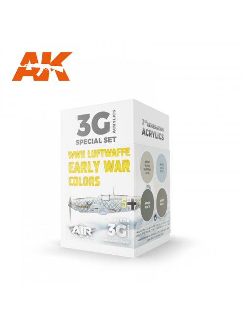 AK Interactive - WWII Luftwaffe Early War Colors SET 3G