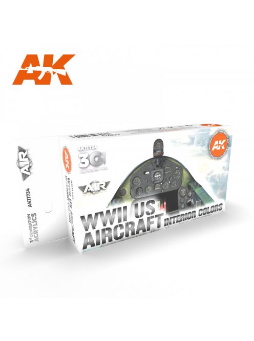 AK Interactive - WWII US Aircraft Interior Colors SET 3G