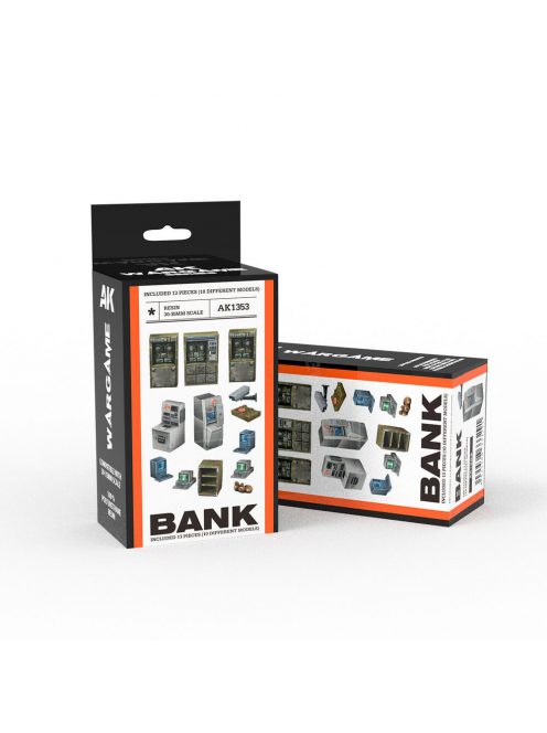 AK Interactive - BANK SET WARGAME (RESIN 30-35MM)