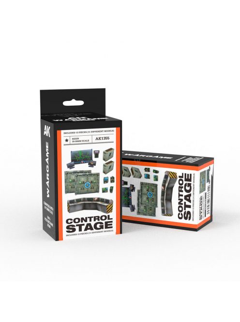 AK Interactive - CONTROL STAGE SET WARGAME (RESIN 30-35MM)