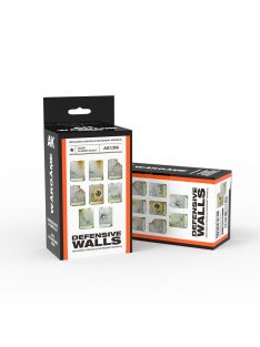 AK Interactive - DEFENSIVE WALLS SET WARGAME (RESIN 30-35MM)