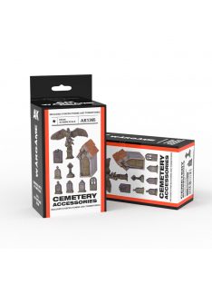   AK Interactive - CEMETERY ACCESORIES WARGAME SET (RESIN 30-35MM)