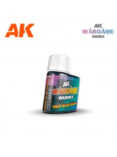 AK Interactive - AK14207 Deep Blue Wash (35ml) - Enamel Wash