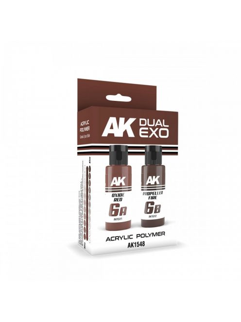 AK Interactive - Oxide Red & Propeller Fire Dual Exo Set 6