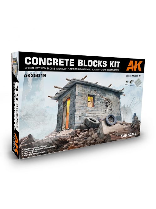 AK Interactive - Concrete Blocks Kit 1/35 Scale