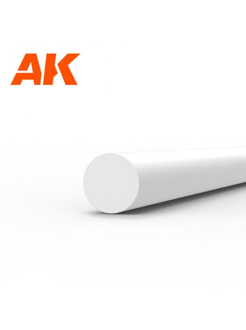 AK Interactive - Rod 2.00 diameter x 350mm - STYRENE STRIP