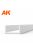 AK Interactive - U Channel 4.0 width x 350mm - STYRENE STRIP