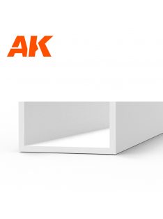 AK Interactive - U Channel 5.0 width x 350mm - STYRENE STRIP