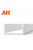 AK Interactive - U Channel 5.0 width x 350mm - STYRENE STRIP
