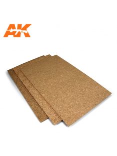   AK Interactive - Corck Sheets - Fine Grained - 200 X 300 X 1Mm (2 Sheets)