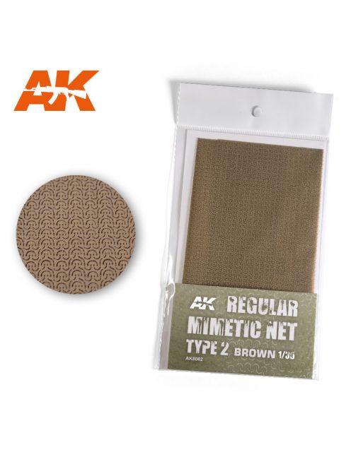 AK Interactive - Regular Camouflage Net Type 2 Brown