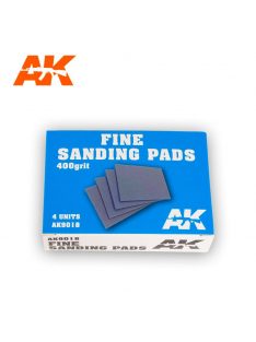 Ak Interactive - Fine Sanding Pads 400 Grit. 4 Units