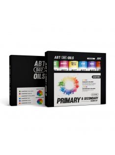   AK Interactive - PRIMARY & SECONDARY COLORS SET - ABT 502 OILS